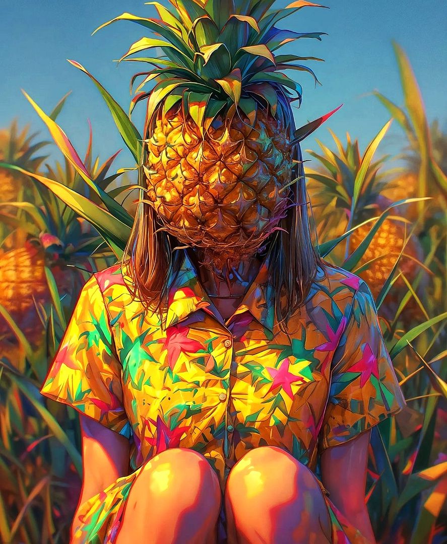 Selene in the world of pineapples.147