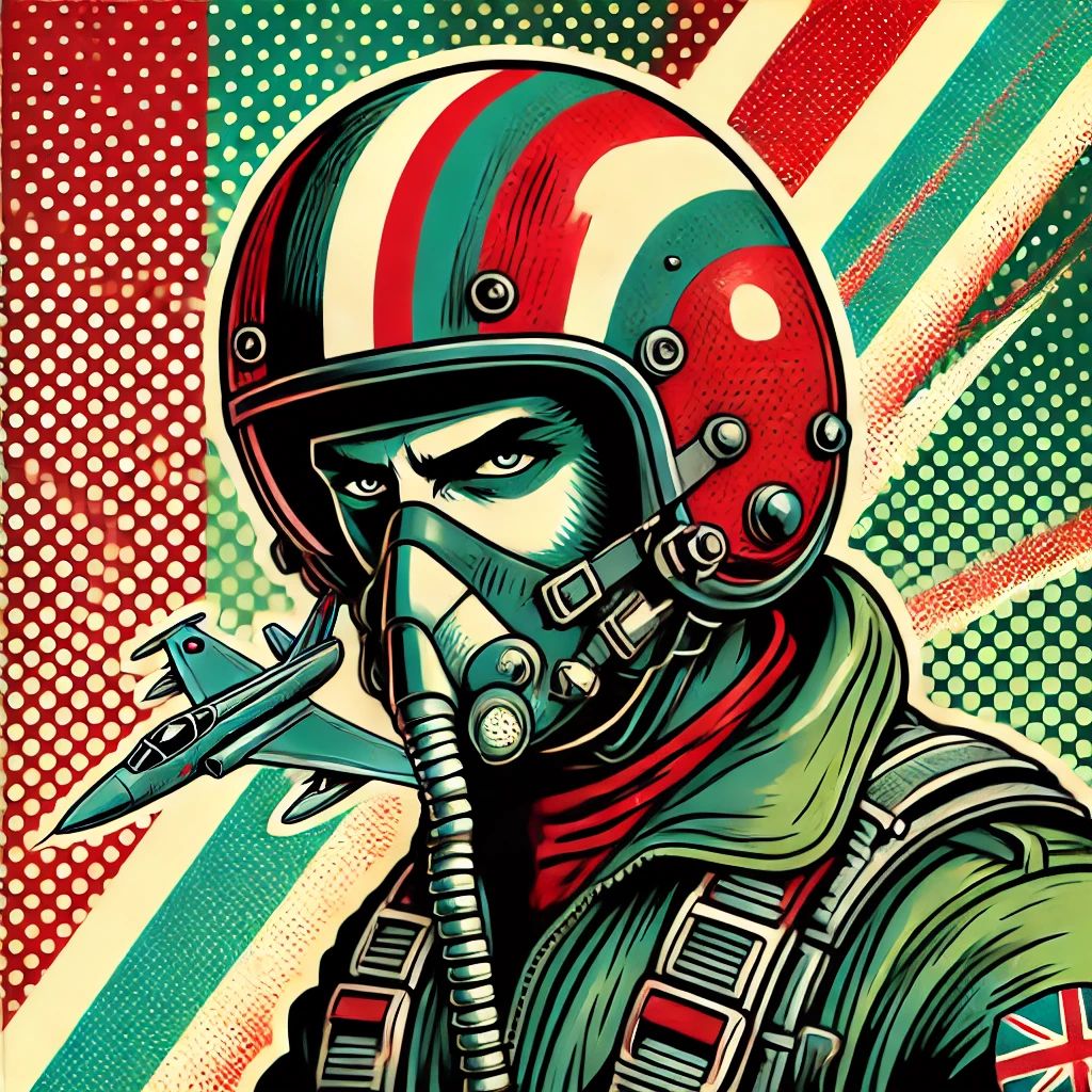 Fighter Jets Pilot - Retro Pop Art Style 2