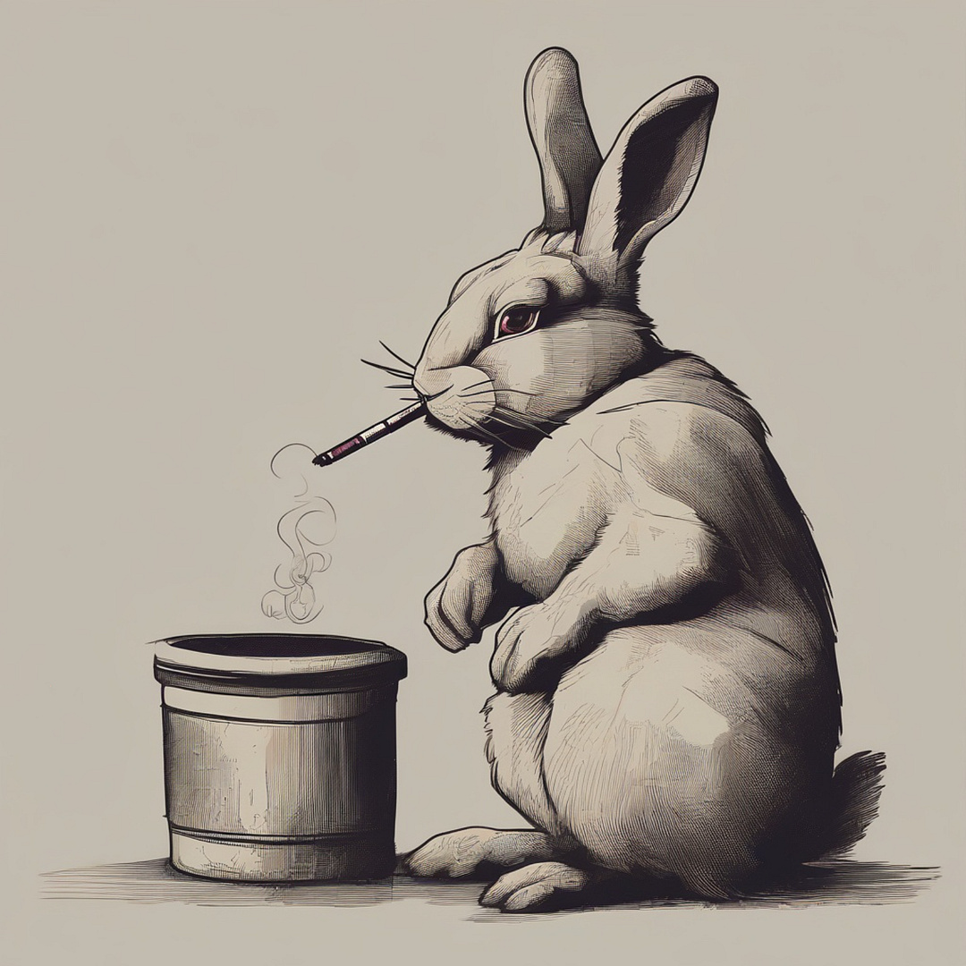 bunny smoking