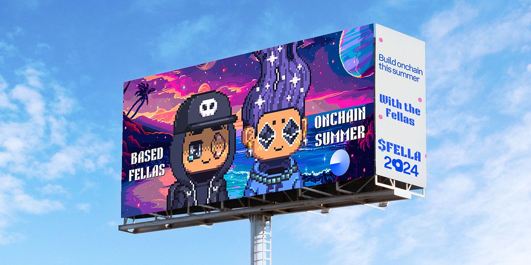 Based Fella Onchain Summer Billboard