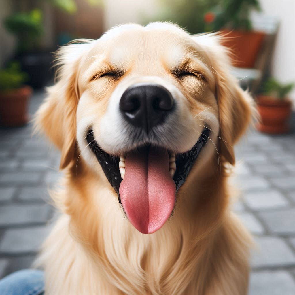 cheerful dog