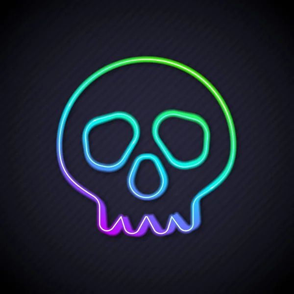 Neon skull