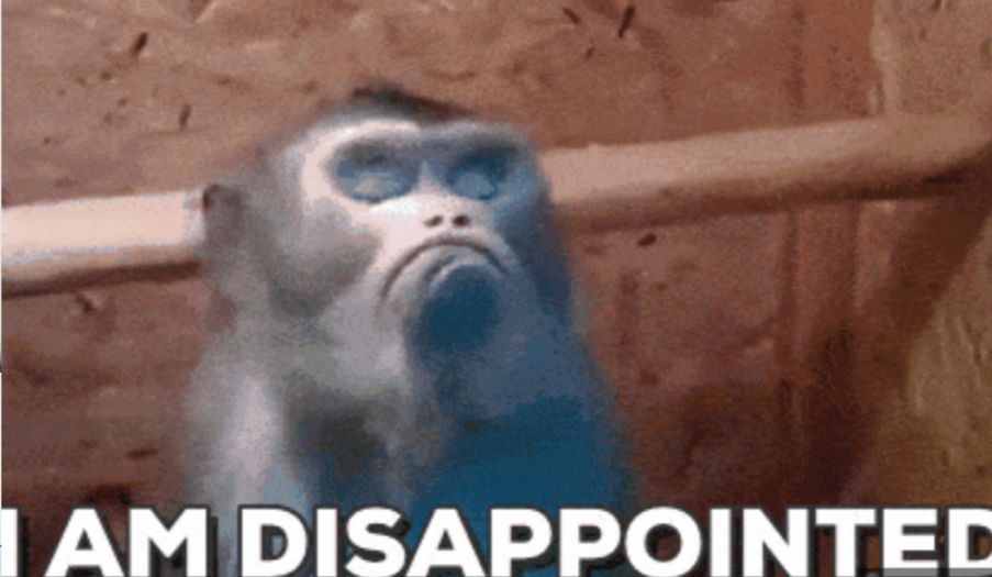 Disappointed Ape