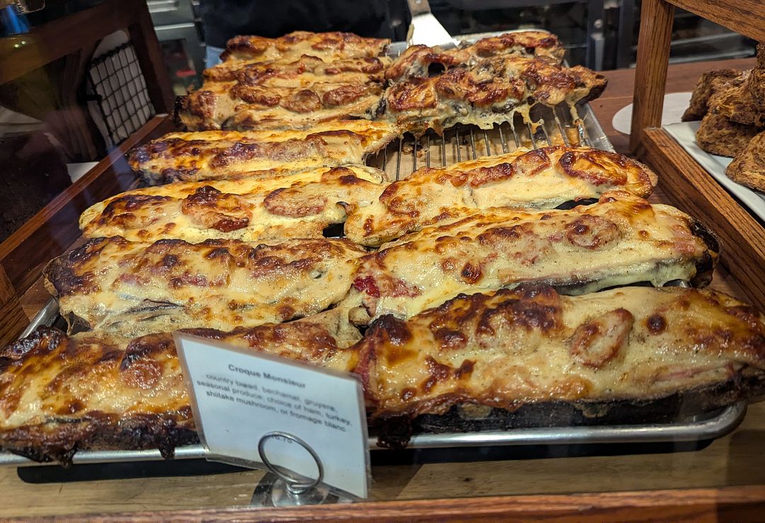 The Croque Monsieur program at Tartine is strong