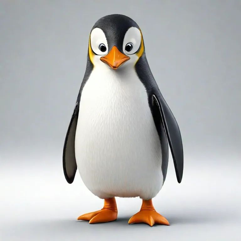 Cheerful penguin