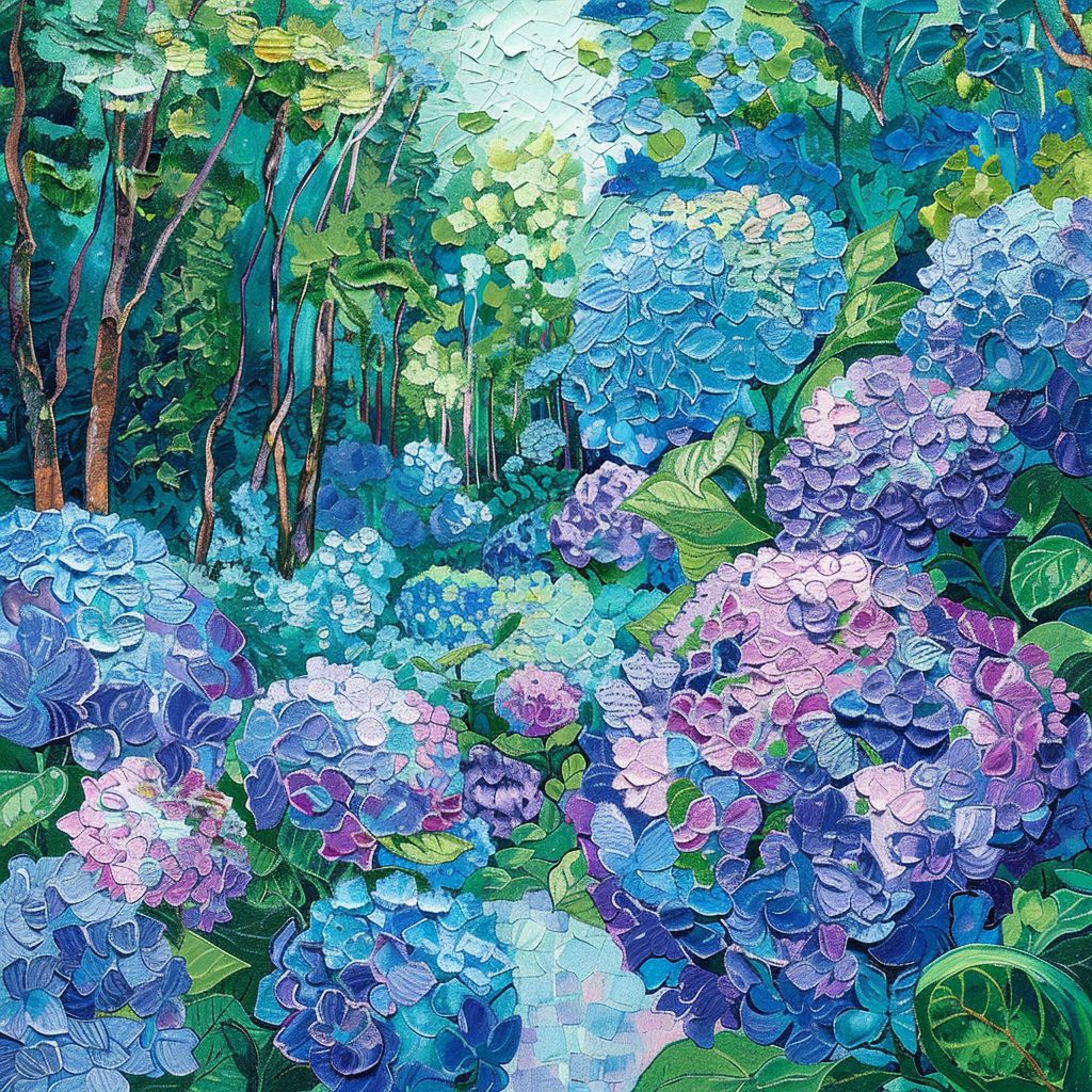 Hydrangea garden.