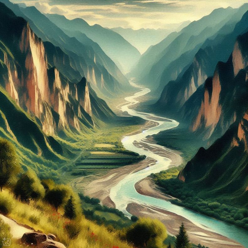 River Through the Valley: Nature’s Path