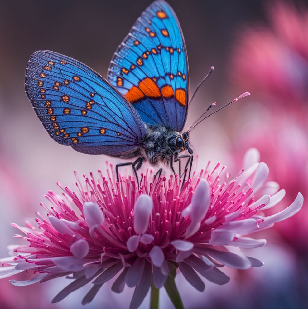 Flowers and butterflies