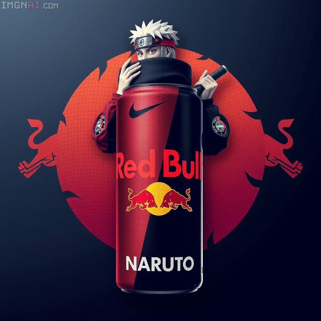 kakashi with sharingan? or with redbull?