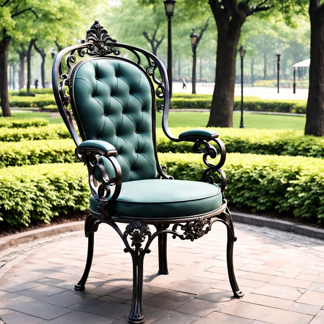 luxurious iron chair