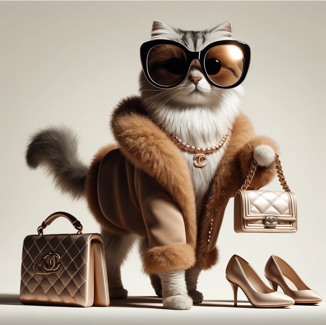 Chic Whiskers: A Catwalk of Feline Elegance No.2