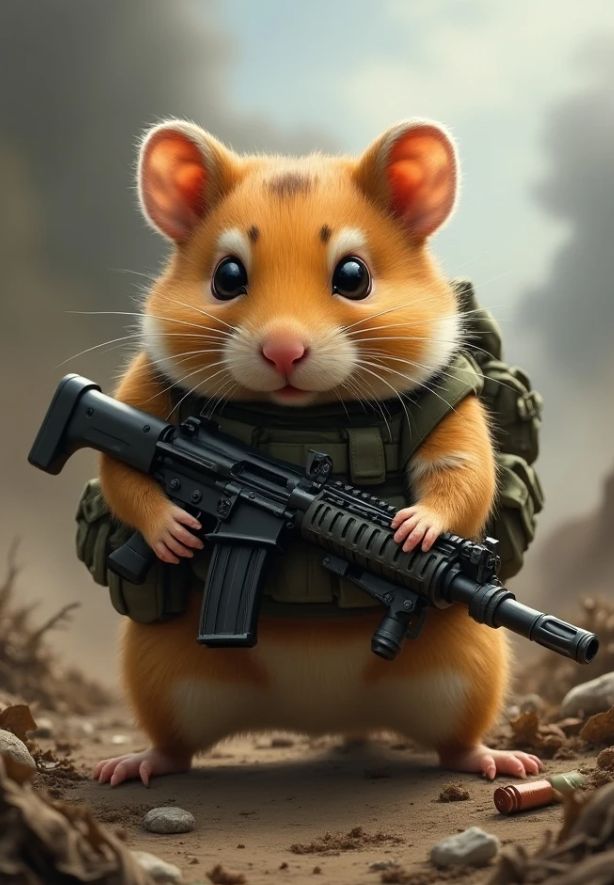 A military hamster