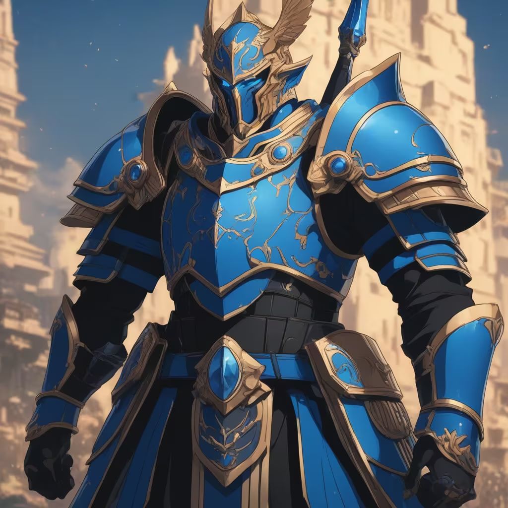 The blue Warrior