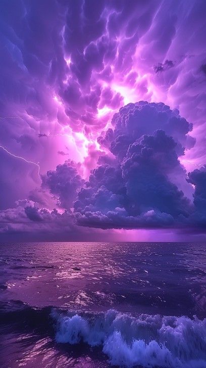 mystical purple sky