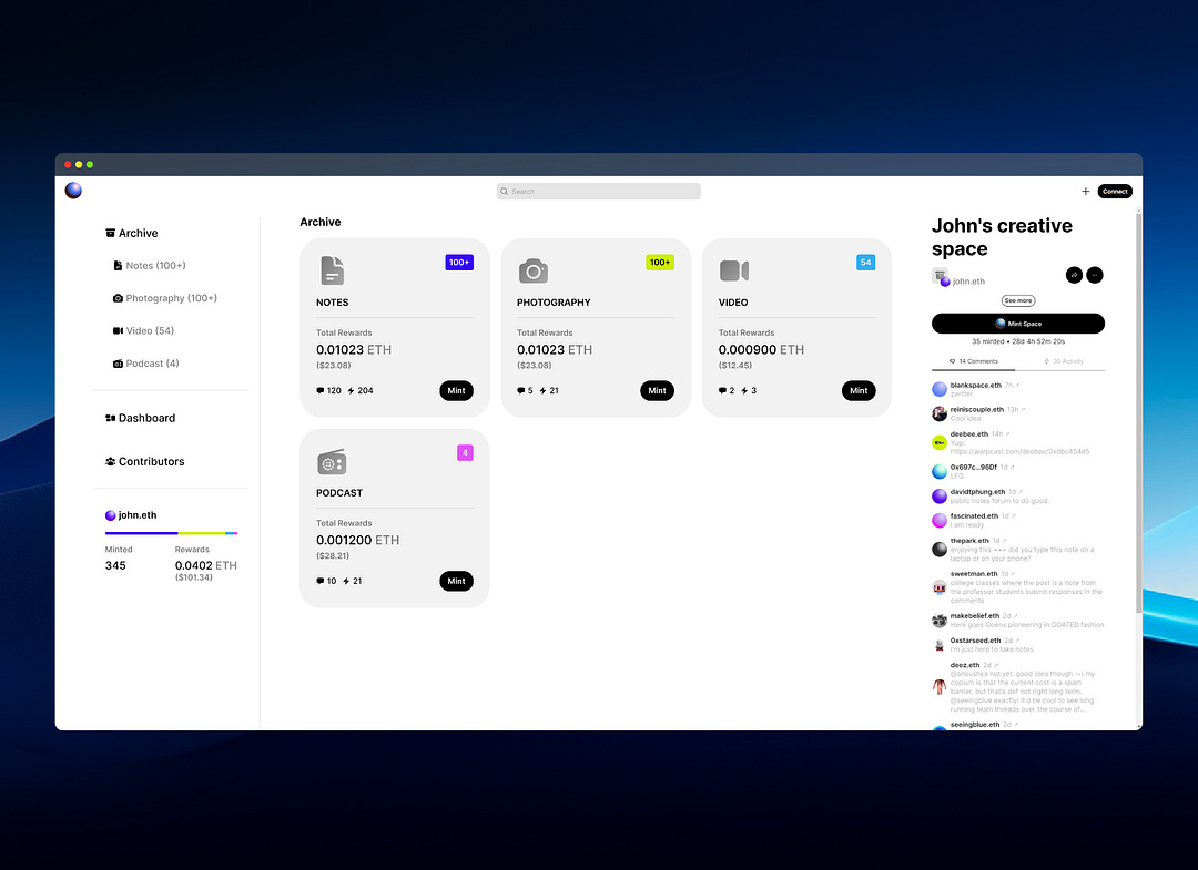 Onchain storage