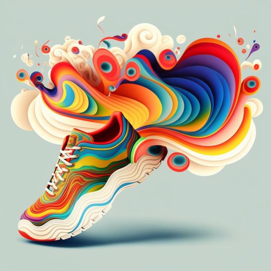 Rainbow sneakers