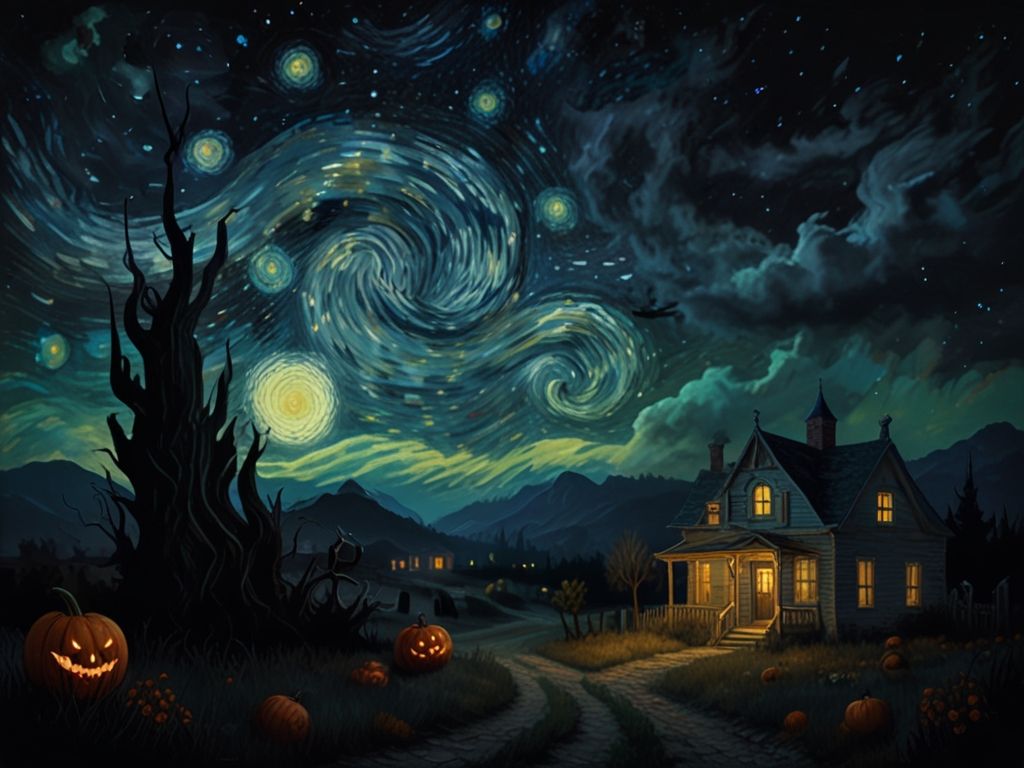 The Haunted Night: Van Gogh's Halloween Dream