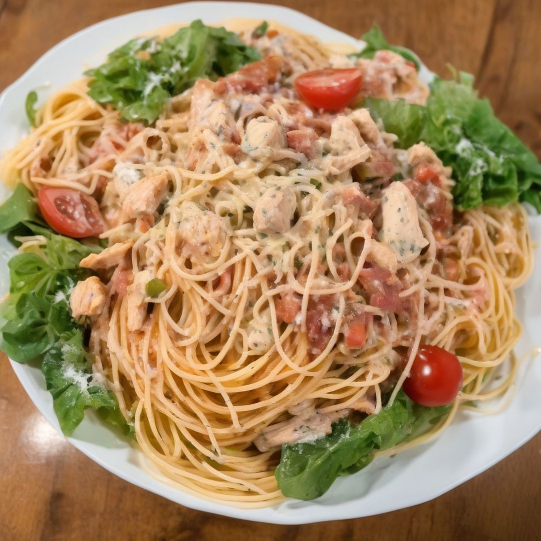 the spaghetti or chicken salad