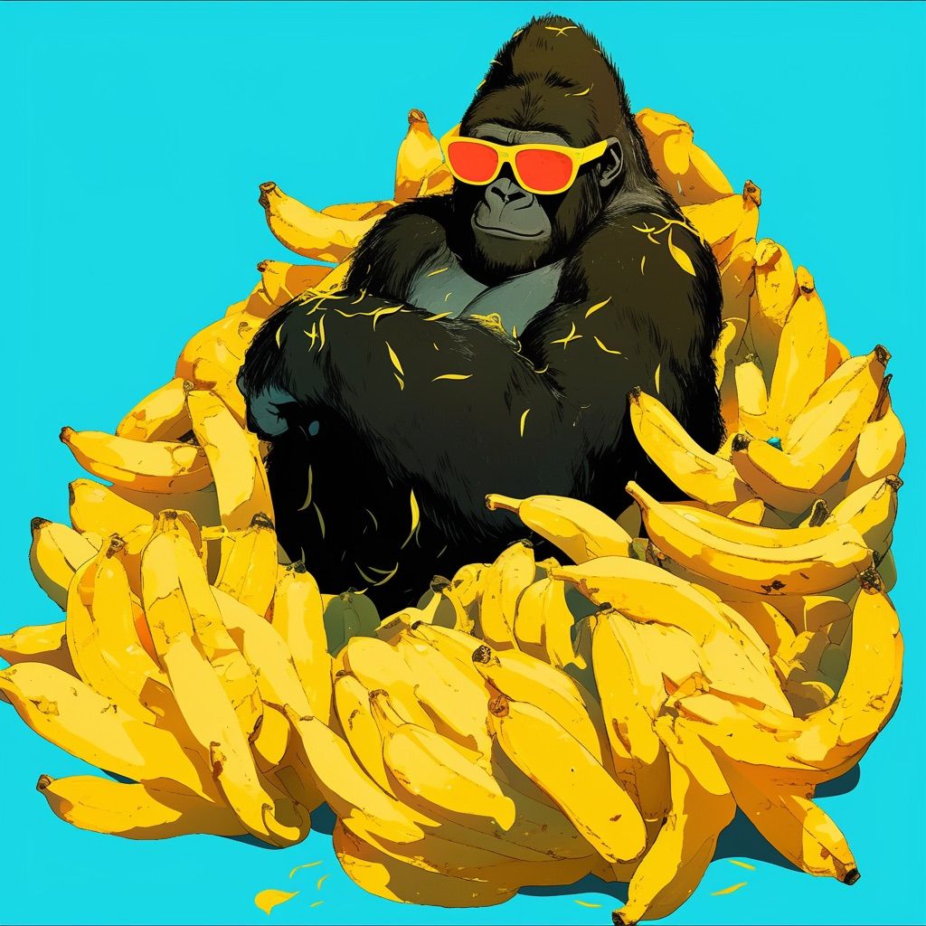 Get buried in bananas