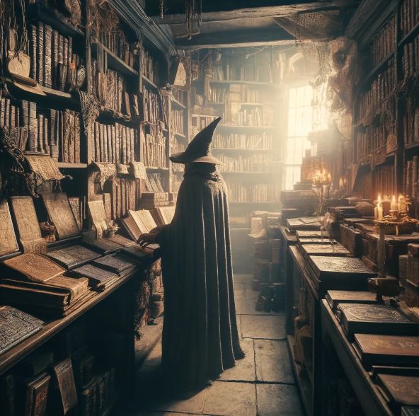 15_Old book store with an ancient wizard