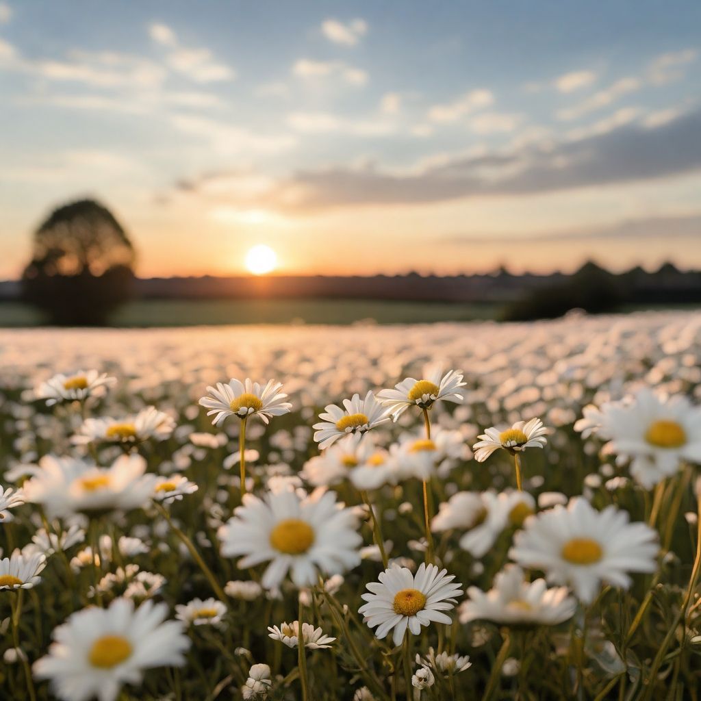 field of camomiles