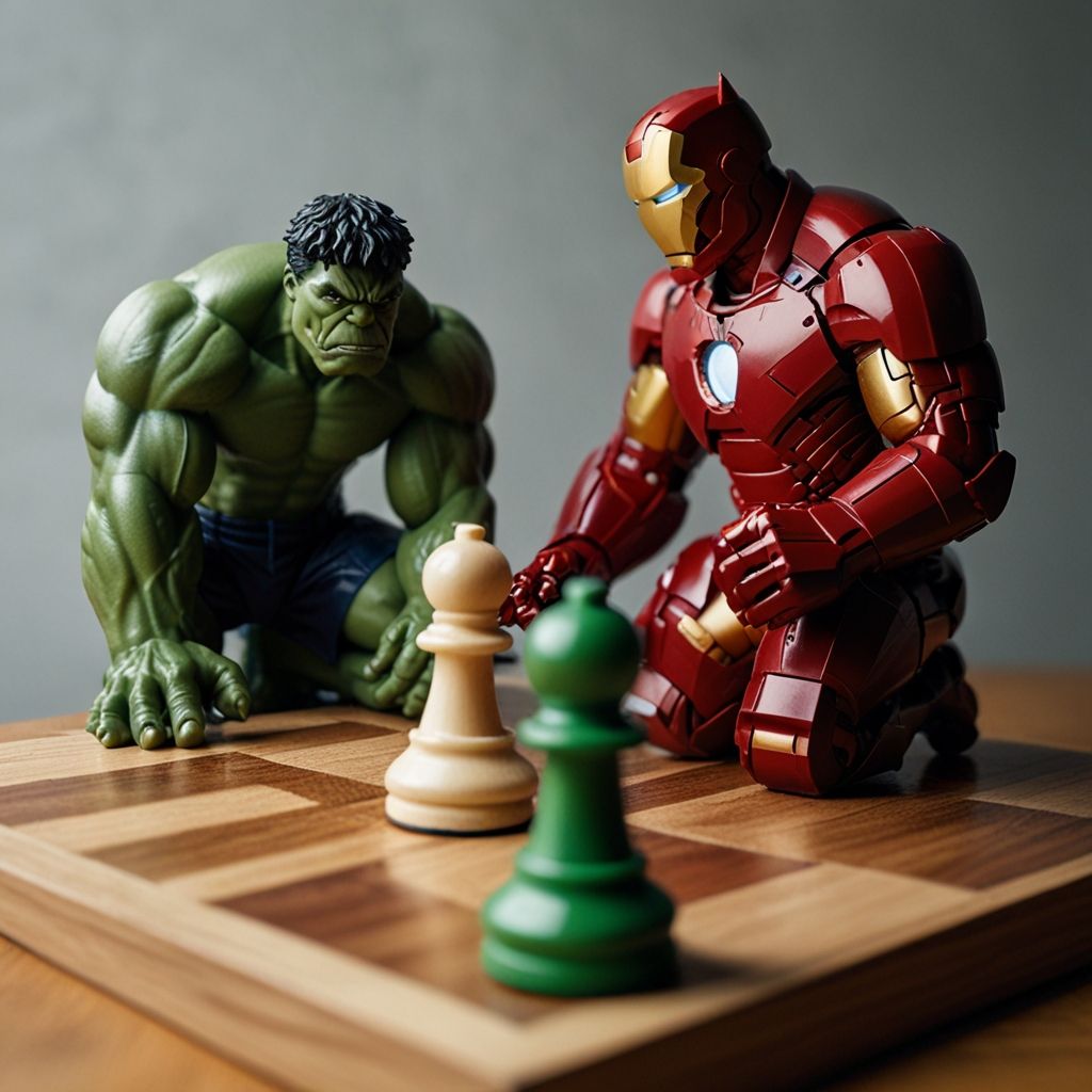 Hulk and Ironman are playing chess