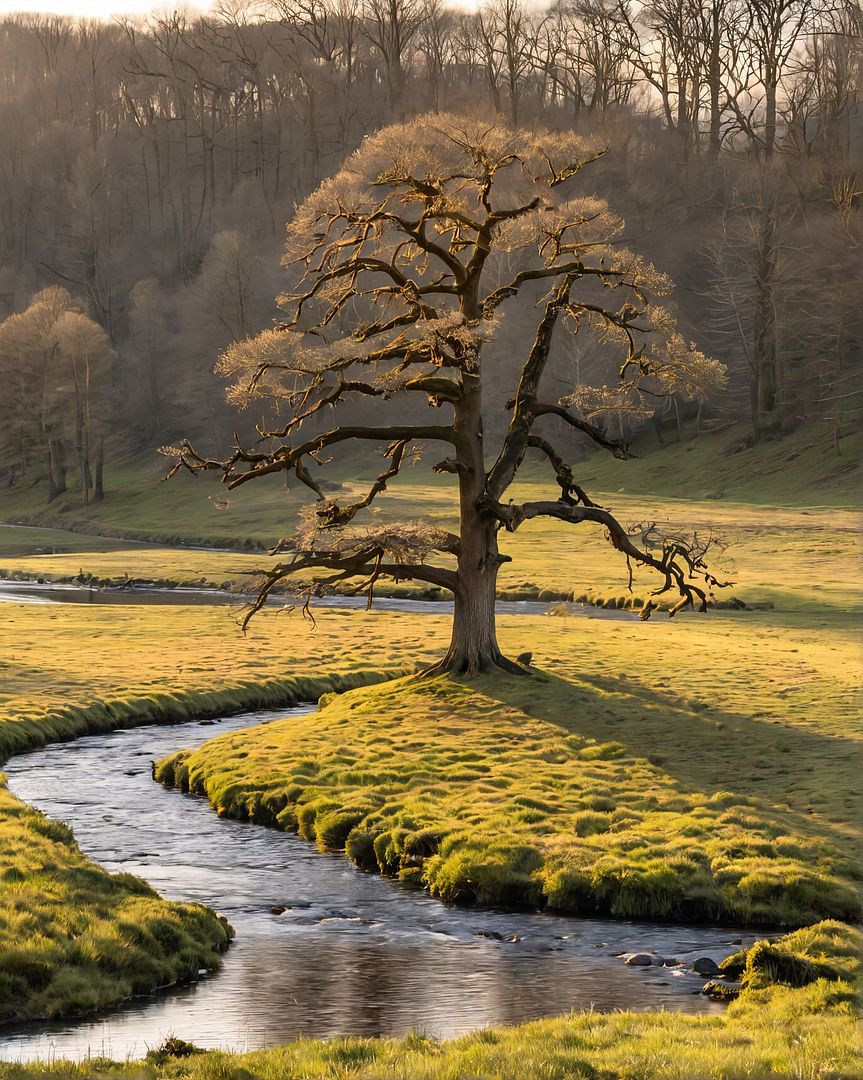 Sunrise with Tree