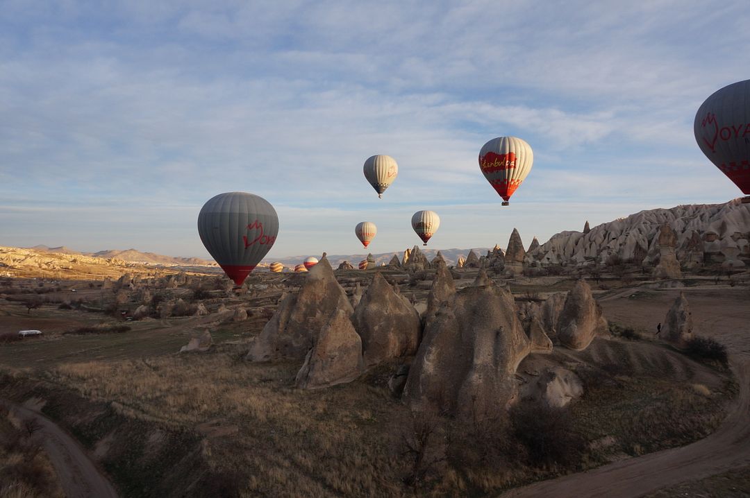 Hot air balloon over Cappadocia