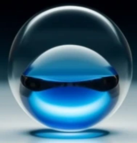 A zorb is shining blue and comes to you...