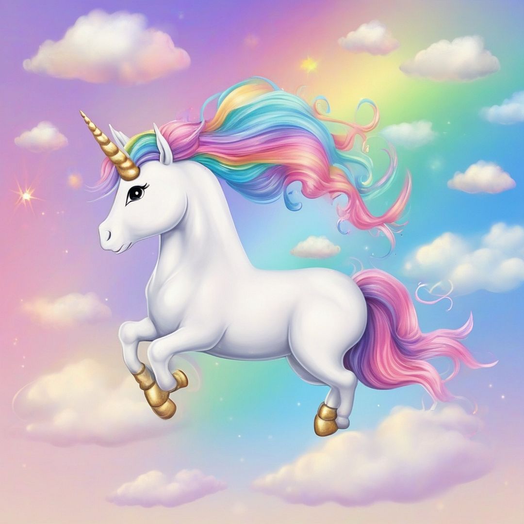 Sky Cloud Rainbow Unicorn