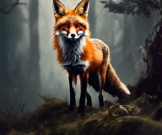 fox in the forest