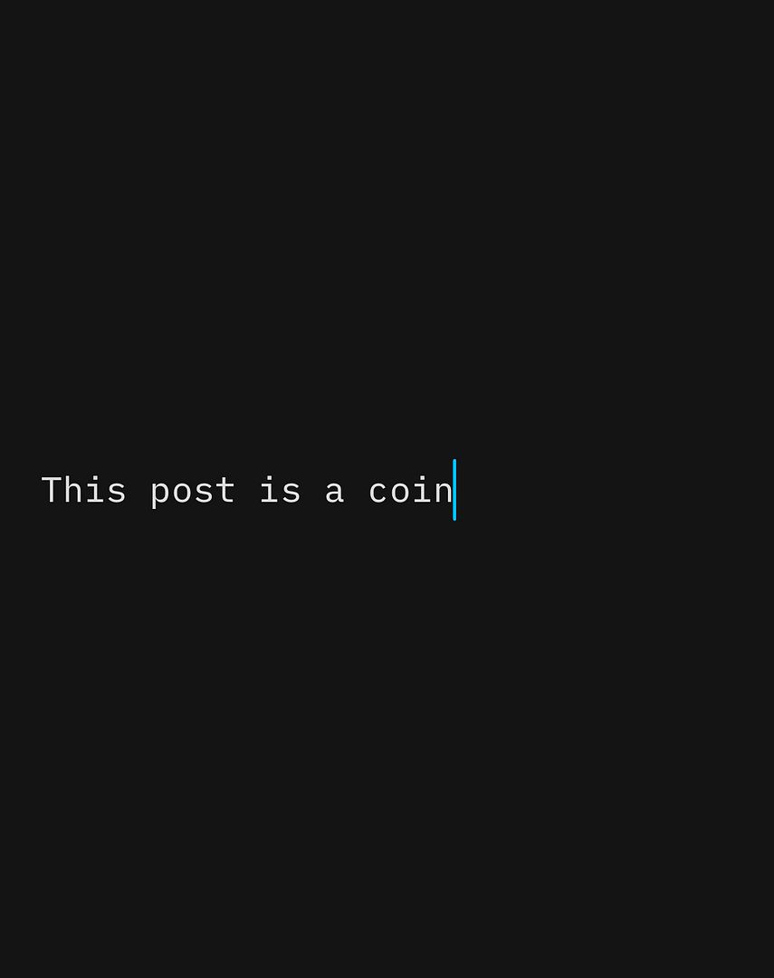 This post is a coin