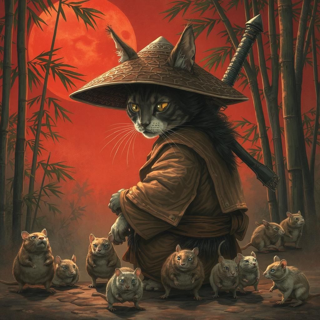 Samurai cat