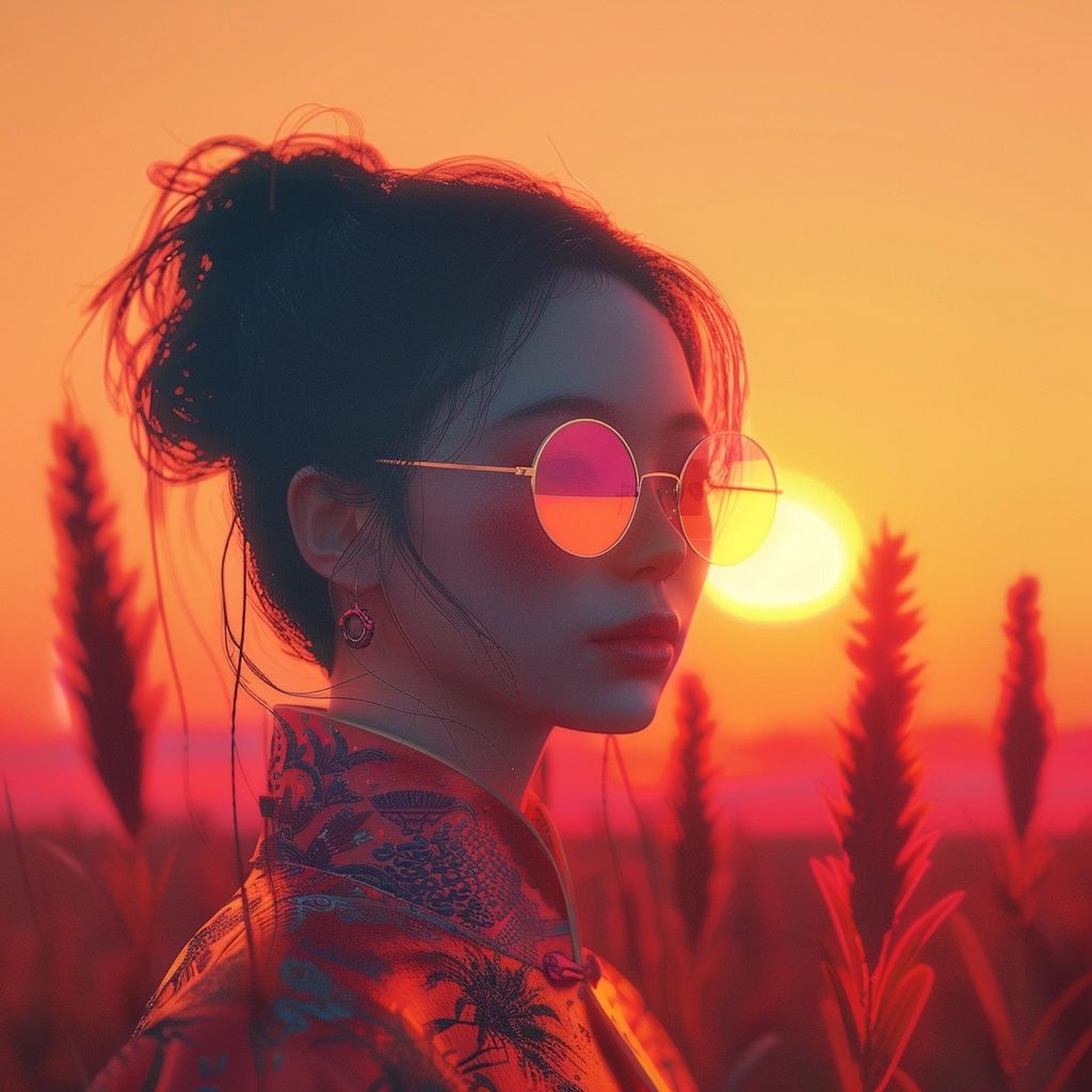 The Girl in the Sunset