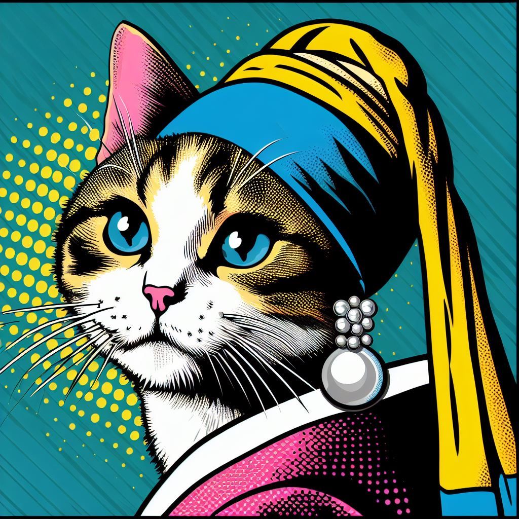 Meow with a Pearl Earring by Johannes Meoweer