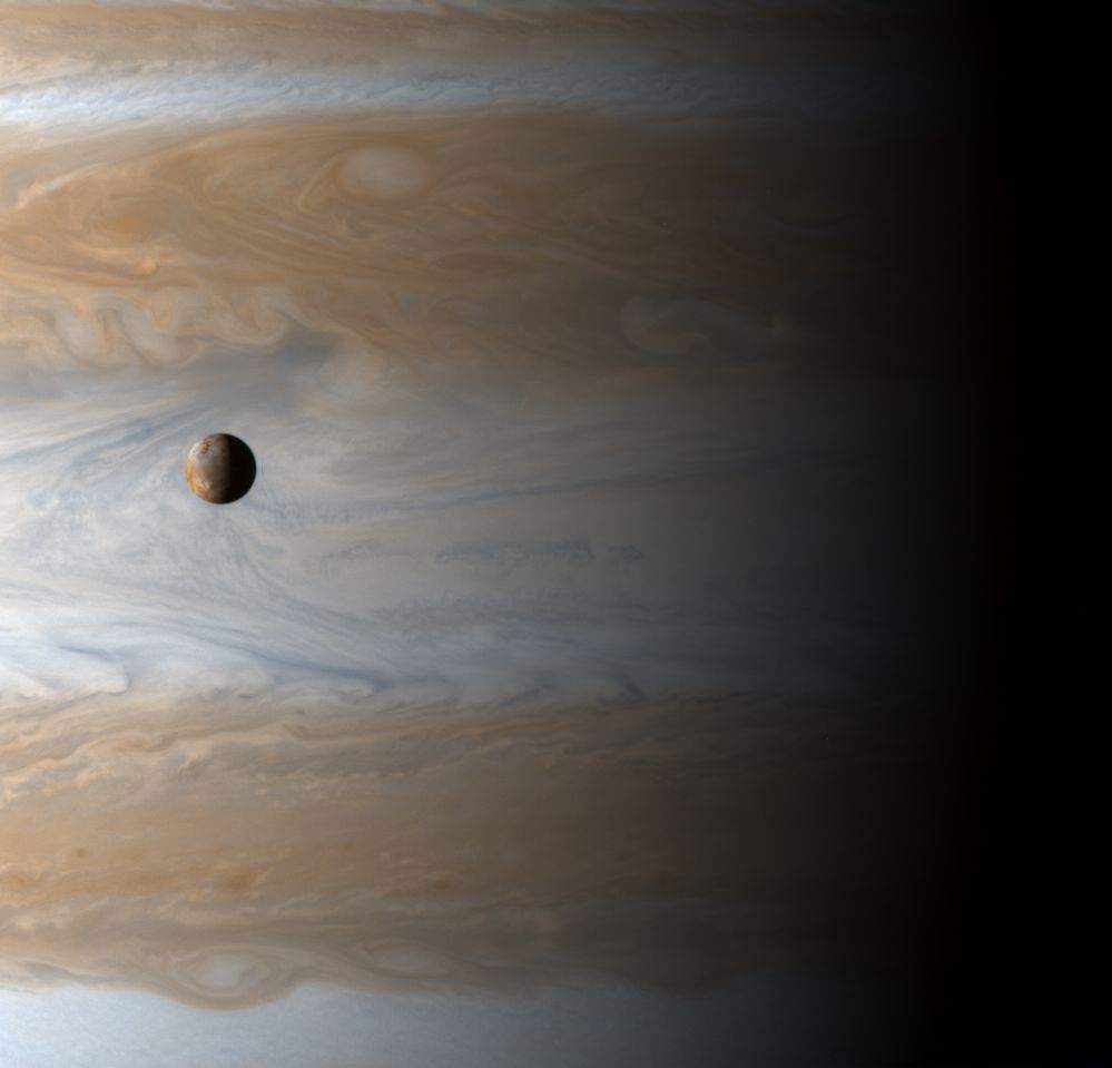 Jupiter and Io (Cassini)