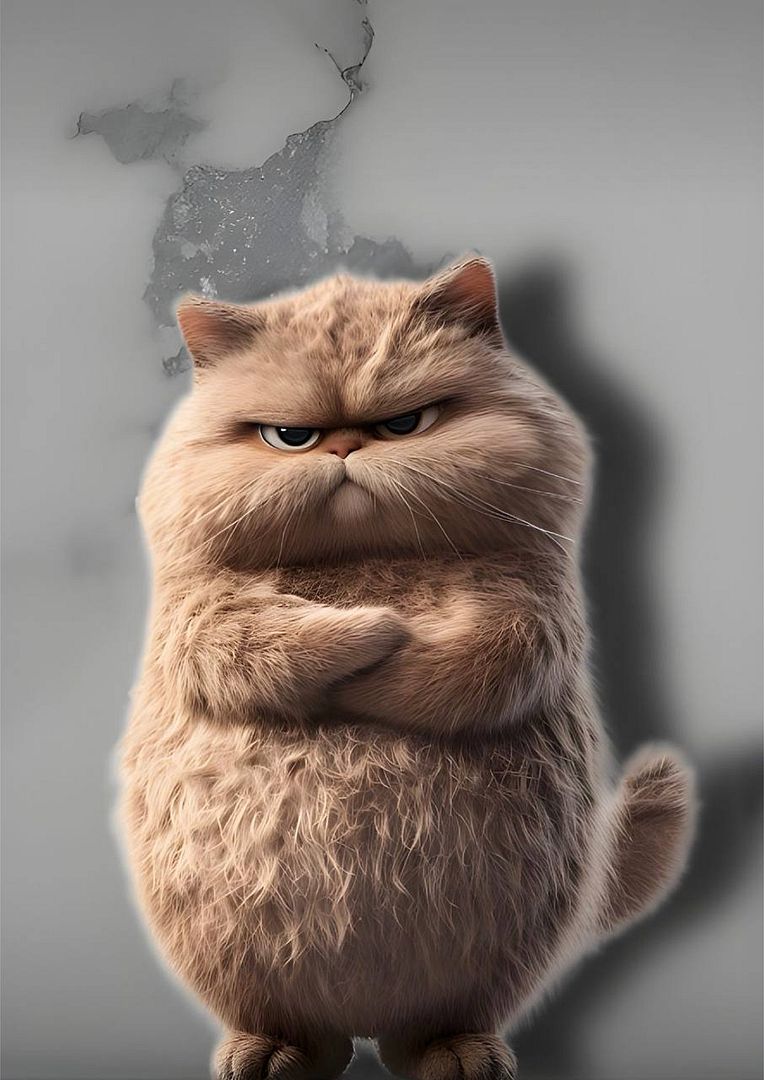 angry cat