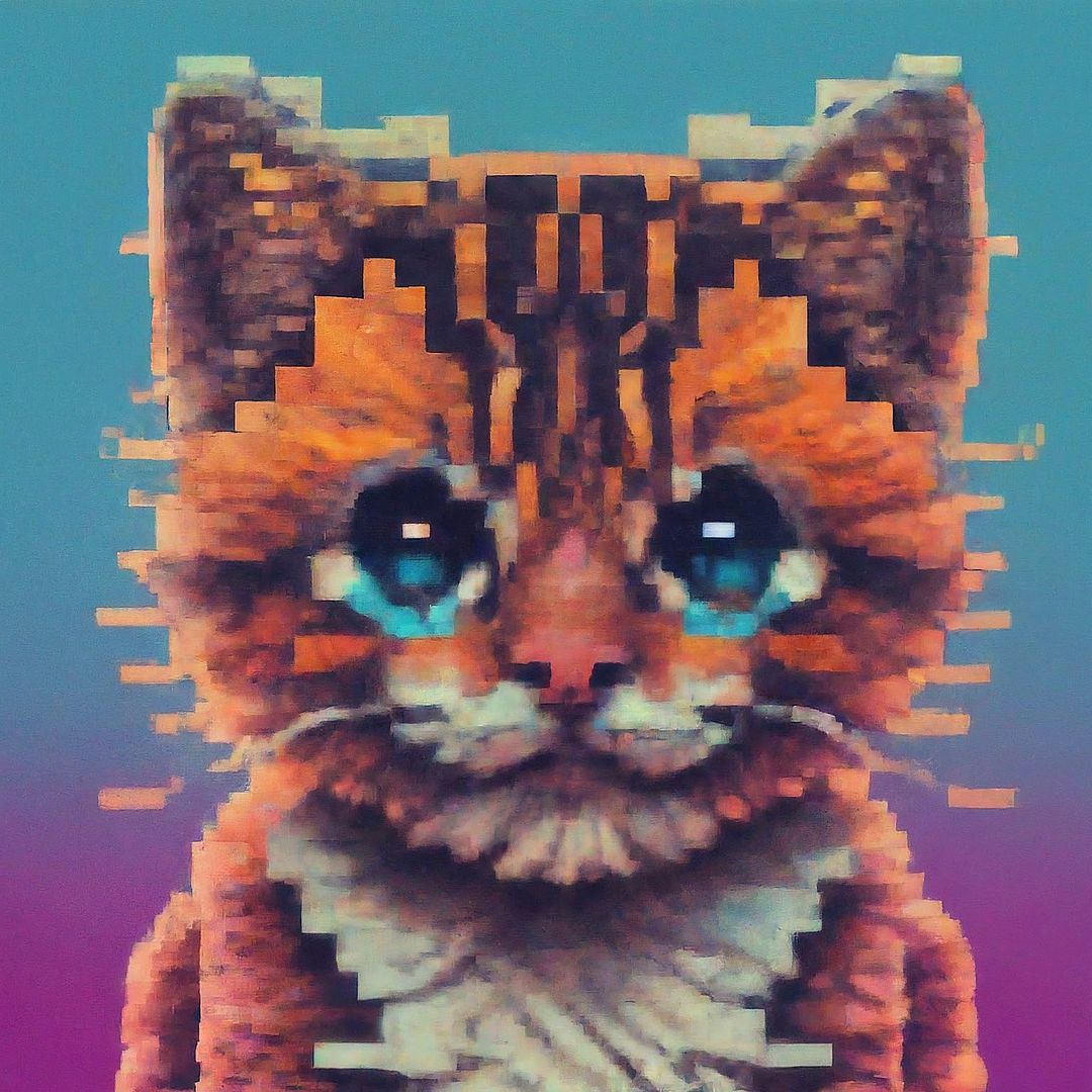 Pixel kitten