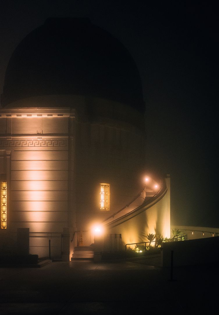 a foggy night in los angeles