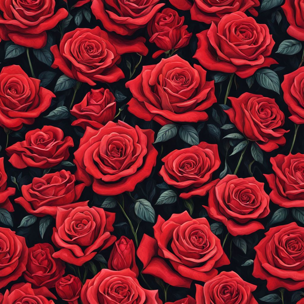 a-field-of-red-roses