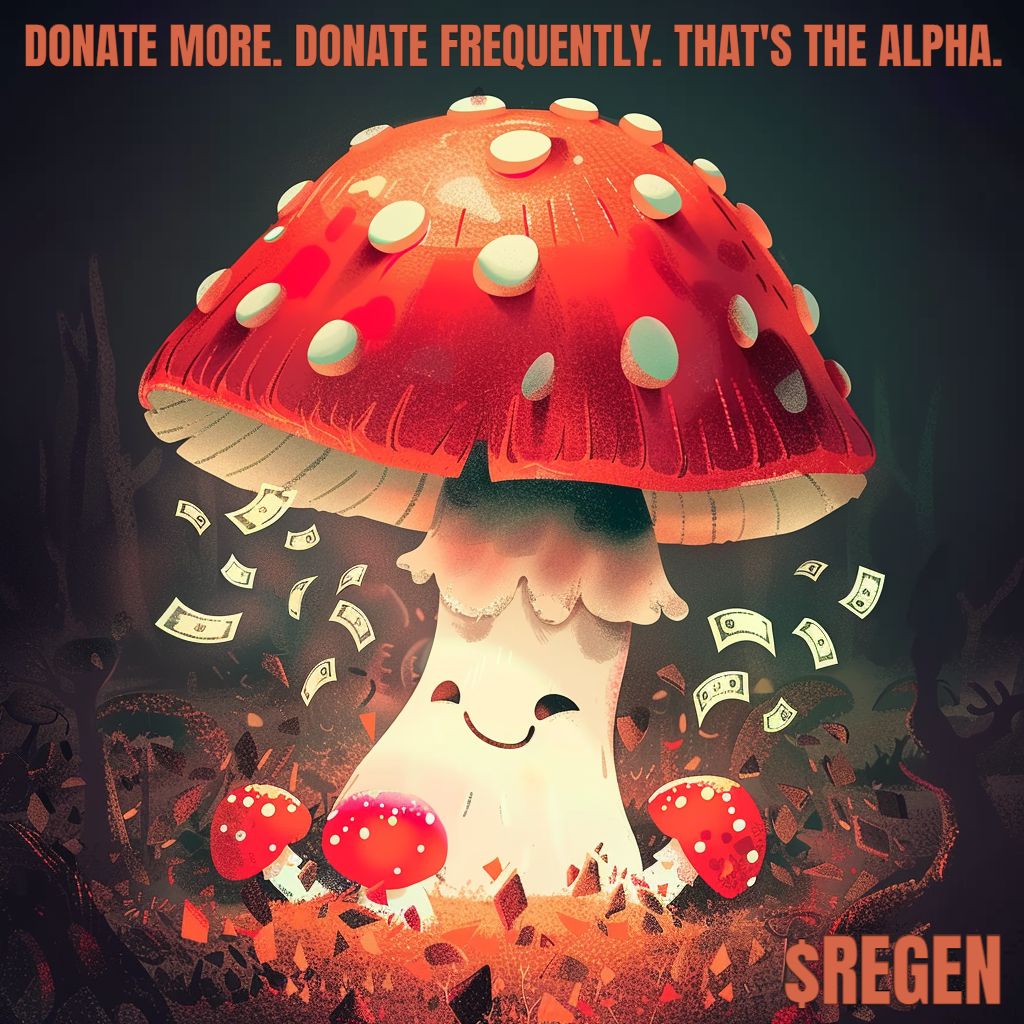 donate more. donate frequently. that's the alpha.