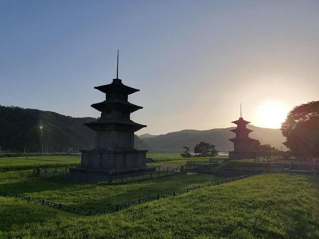 석양을 바라보며