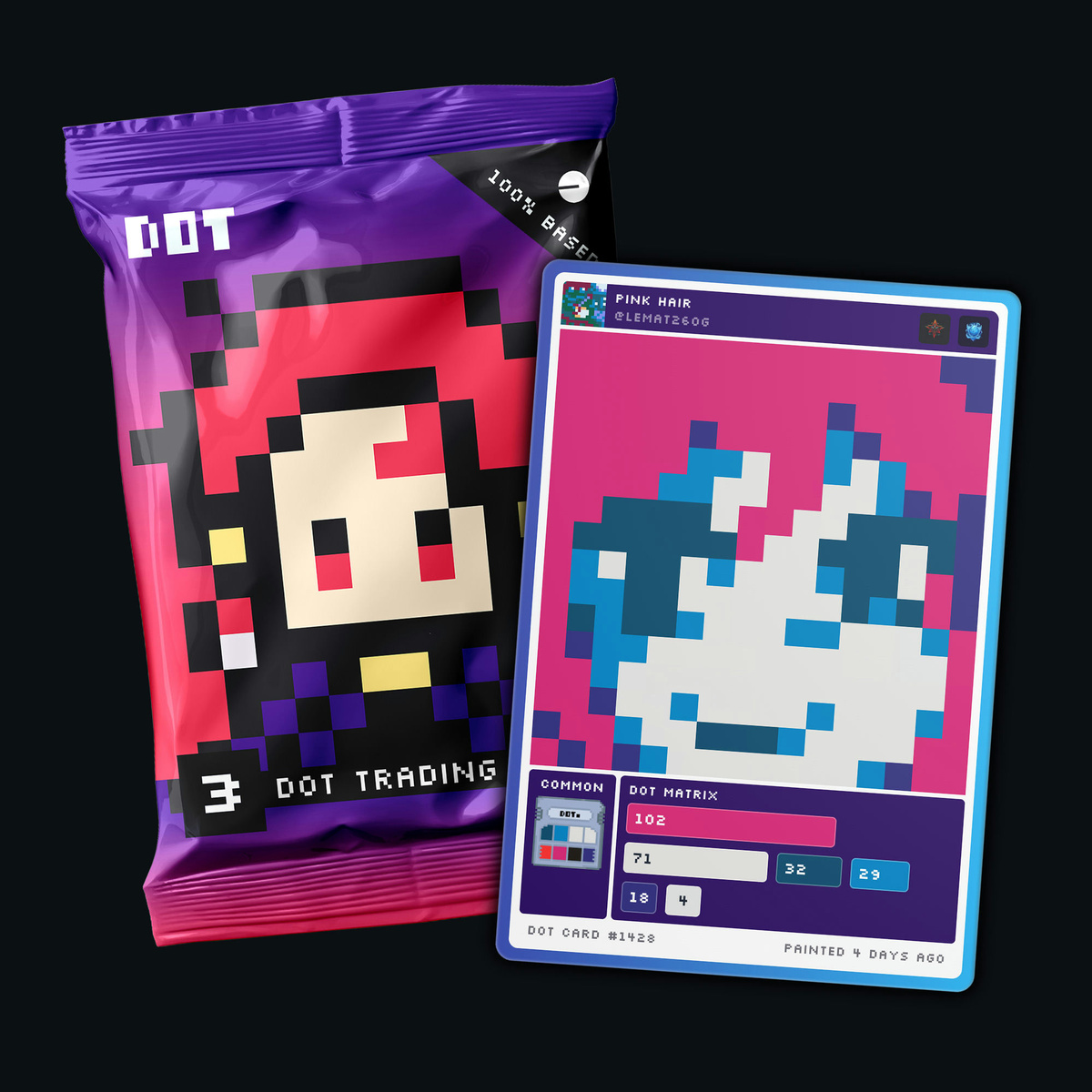 Dot — Rip open card packs of onchain art • Supporter