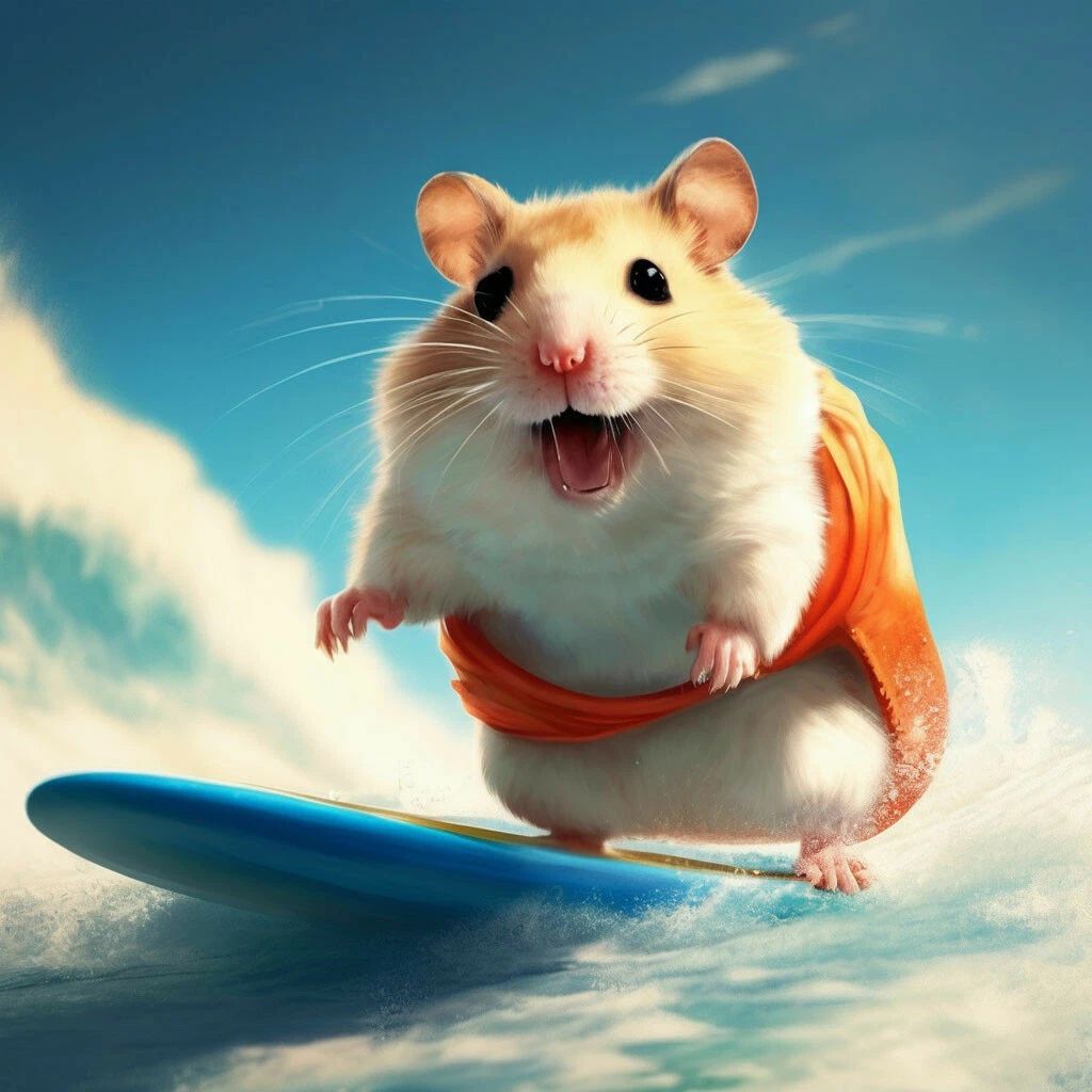 hamster surfer