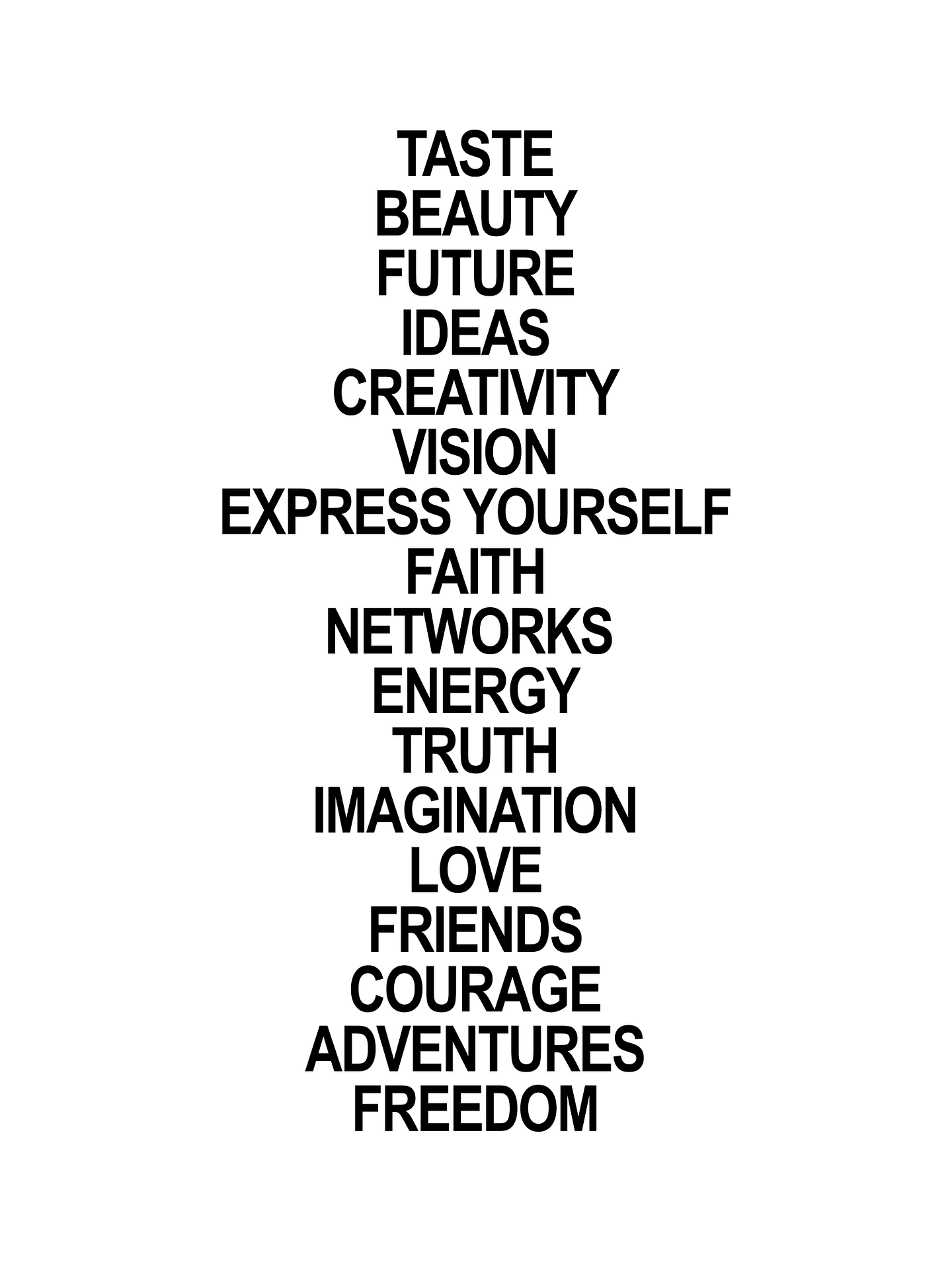 LIFE VALUES