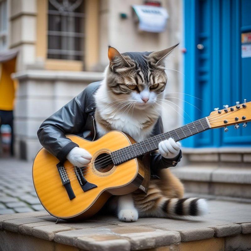 Cat guitar