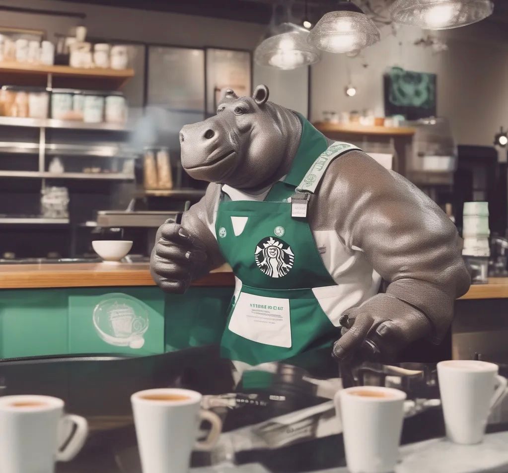 barista hippo