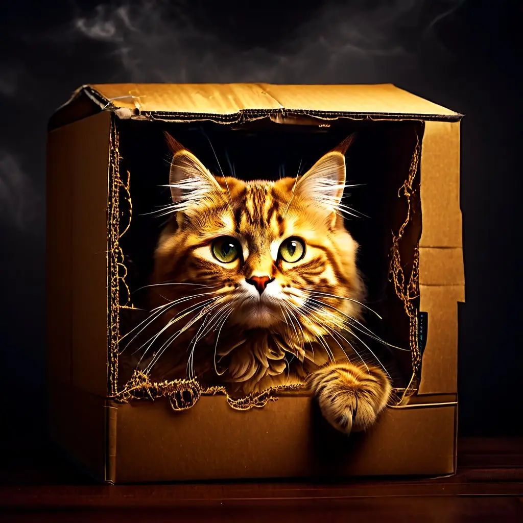 Cat in the box