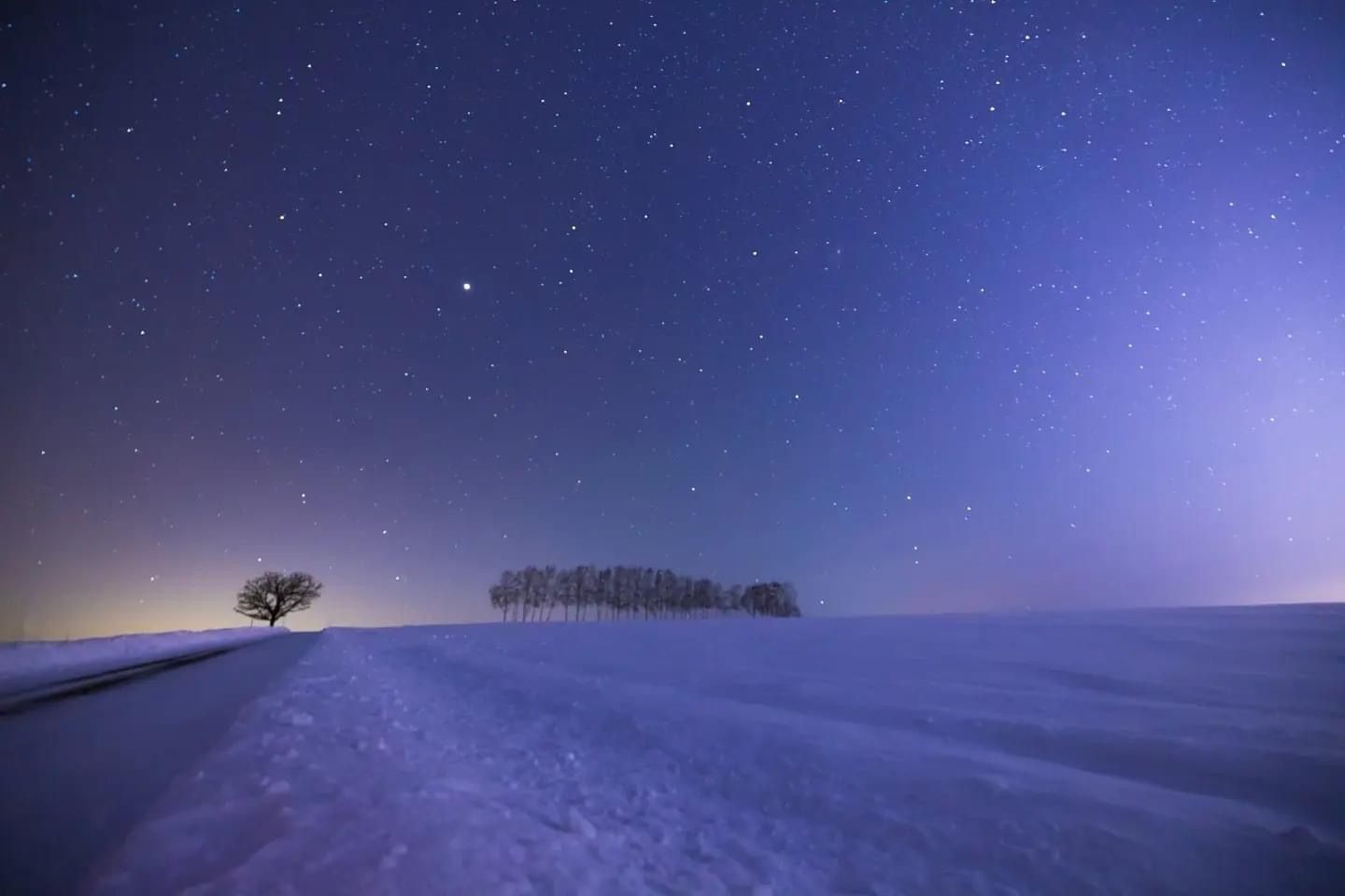 The night of Biei, Hokaido