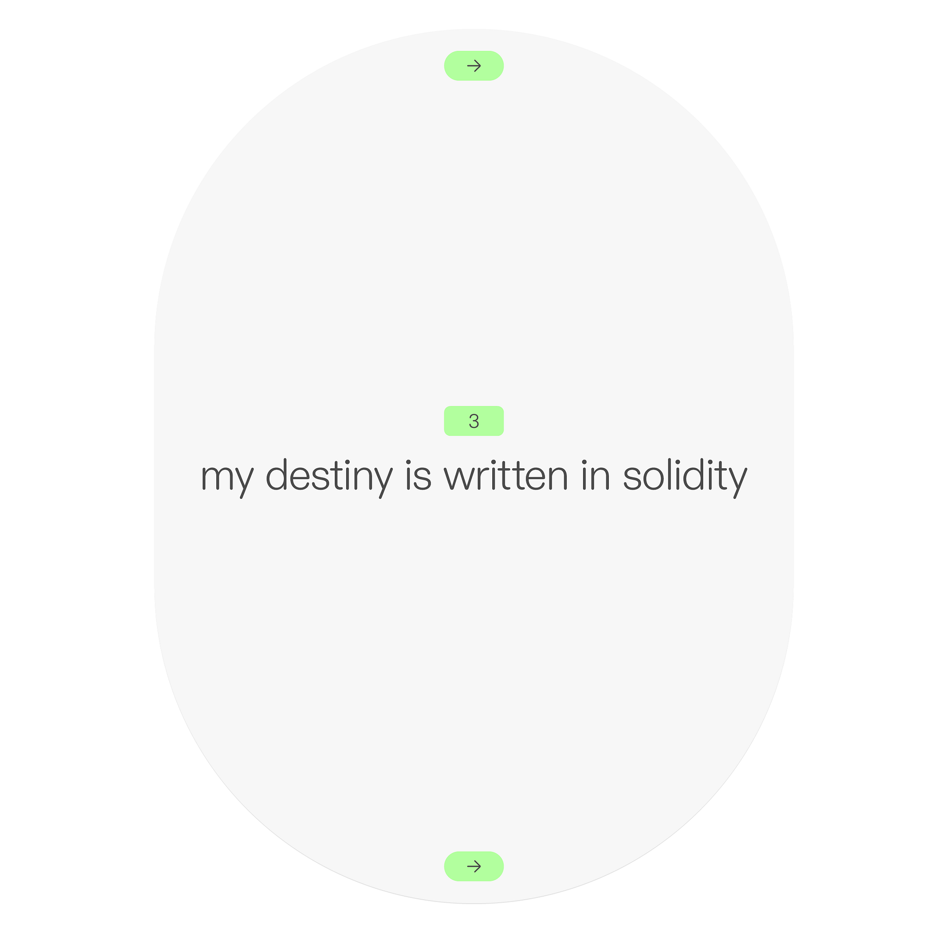 my destiny is written in solidity